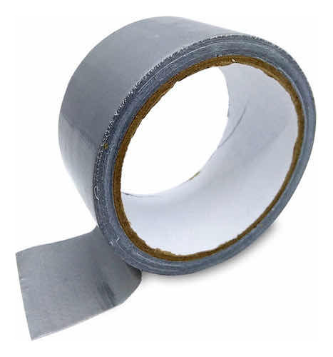 Cinta Pato Duck Tape Gris Con Tela  10 Mts