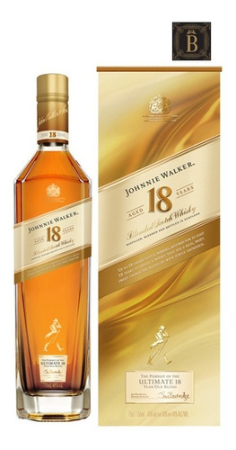 Whisky Jhonnie Walker Gold Label 18 Years Etiqueta Dorada 18