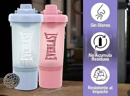 Botella Shaker Mezclador Everlast Proteinas Batidos Nuevo