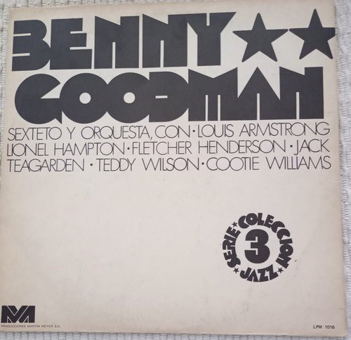 Vinilo Benny Goodman Sexteto Louis Armstrong Lionel Hampton