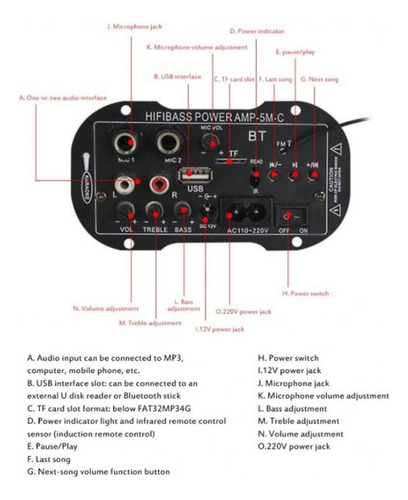 . Placa De Módulo De Receptor De Audio Estéreo Bluetooth