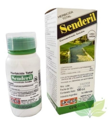 Herbicida Total Senderil 100cc Glifosato - Grhesa