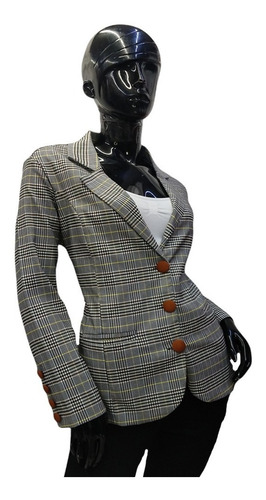 Imagen 4 de 5 de Saco Blazer Para Dama Mujer Formal Casual Cuello Solapa