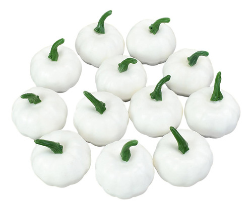 12 Piezas De Calabazas Falsas Modelo Halloween Accesorios M
