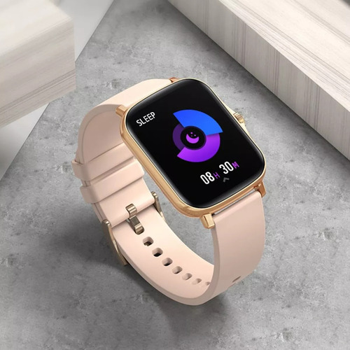 Reloj Inteligente Smartwatch Android Llamada Messanger Mujer Caja Dorado Correa Rosa pálido Bisel Dorado Diseño de la correa Mesh