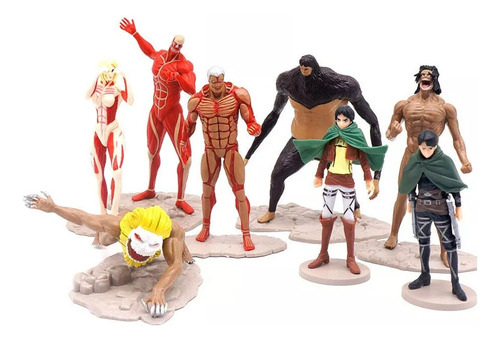 Ataque A Los Titanes Ackerman Eren Levi Acción Figura Modelo