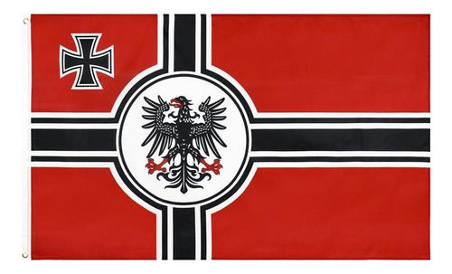 Bandera De Águila En Cruz Prusiana Alemana, 90 X 150 Cm, Con