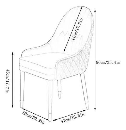 Juego De 6 Sillas De Comedor Con Patas De Madera, Diseño Mod