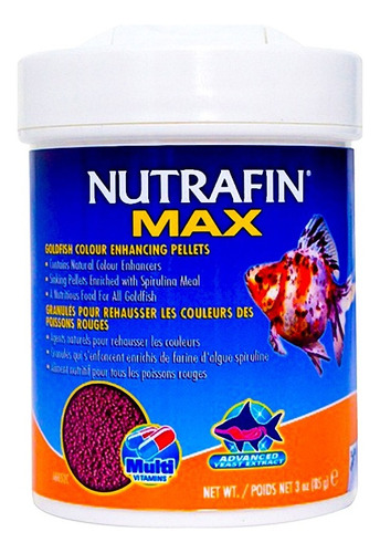 Nutrafin Max Granulos Realzadores De Color Goldfish 85 Gr.