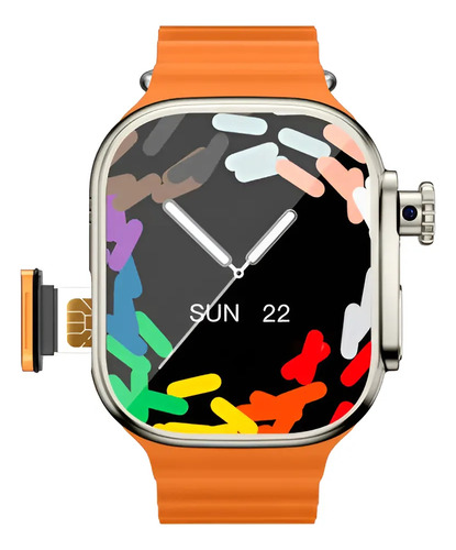 Relógio Smartwatch Bw9 Celular No Relogio Com Camera E Chip
