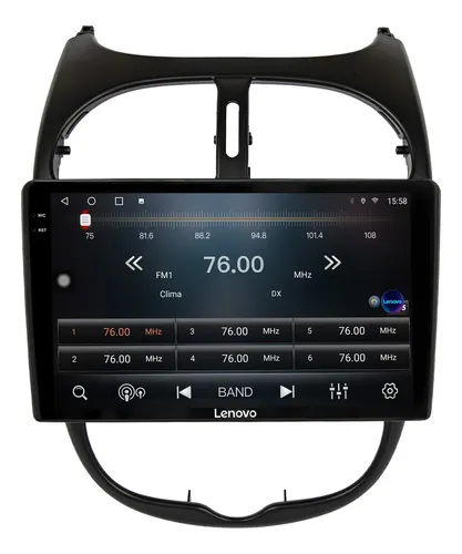 Multimídia Lenovo Peugeot 206 Octacore 4+64gb 2k 9p | Parcelamento
