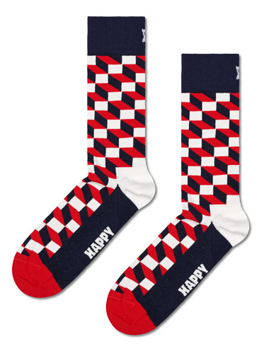Pack De 4 Calcetines Clásicos Happy Socks Multicolor Estampado 26 Cm - 30 Cm Del Pie