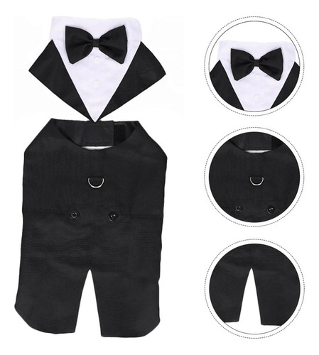 Perro Esmoquin Traje De Perro Y Bandana Conjunto Halloween