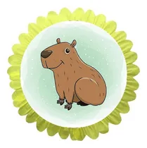 Comprar Piñata Artesanal Capibara Redonda Simple Otro Capibara Piñata Artesanal Capibara Tambor Simple 50 Cm