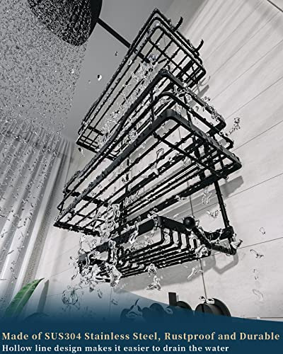 Organizador Ducha Con Soporte Para Jabón Y 4 Ganchos