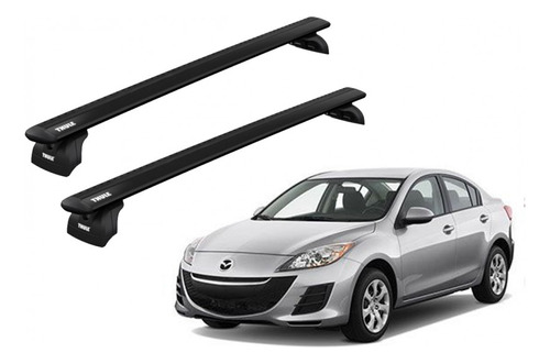 Barras Thule Mazda 3 04-13 Pf / Wingbar Black