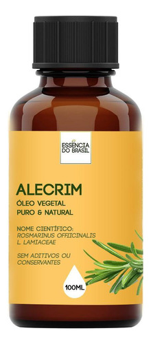 Óleo Vegetal De Alecrim - 100ml Puro E Natural