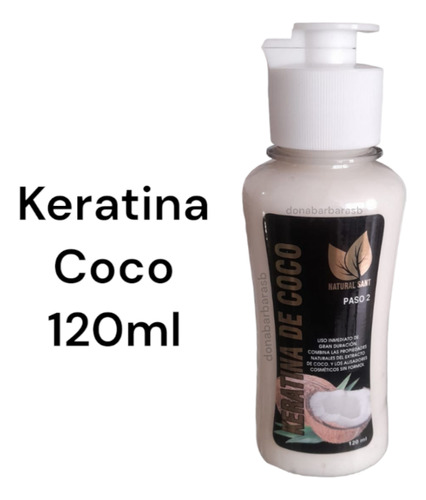 Keratina Coco Natural Sant 120ml Paso 2 - mL a $158