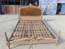 Comprar E\u002Fd- Antigua Cama 2 Plazas Estilo Francés Luis Xvi Capitoné