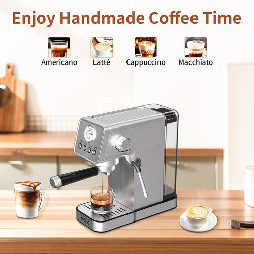 Cafetera Espresso 1350 W Con Espumador De Leche 1.1 L