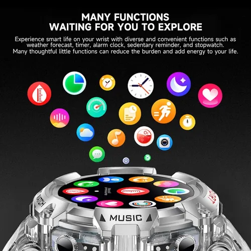 Smartwatch Deportivo Con Auriculares Y Pantalla Táctil Hd