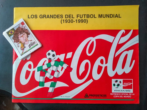 4 Estampas Álbum Los Grandes Del Futbol Italia 90 Coca Cola