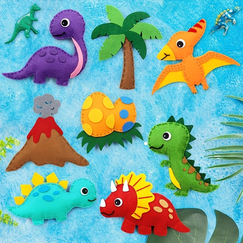 Set De Costura Diy Para Educación Temprana Dinosaur E Para N