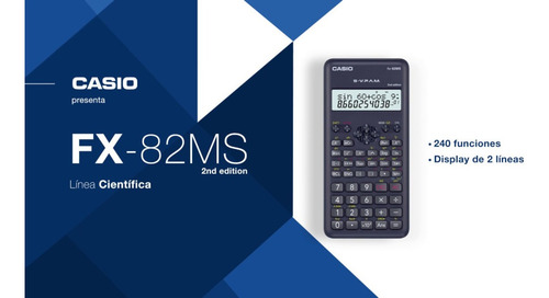 Calculadora Científica Casio Científica Fx-82ms Color Negro