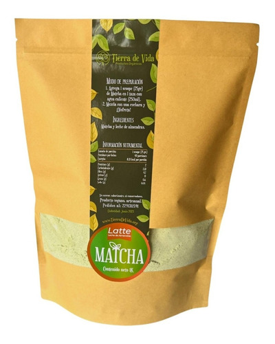 Matcha Latte 1kg Té Verde Orgánico Exquisito Instantáneo 