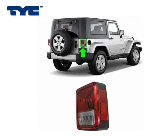 Farol Trasero Jeep Wrangler Jk 2007 2017 Derecho