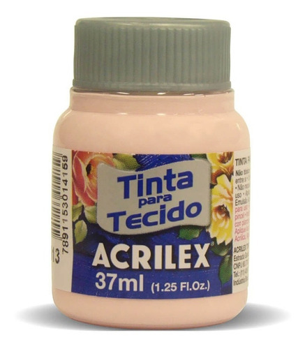 Pintura Para Tela Mate Acrilex 37ml 813 Rosa - Mosca