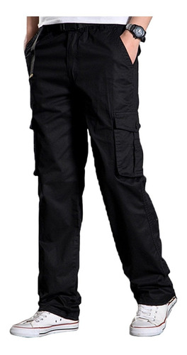 Pantalones Cargo Rectos Casuales Para Exteriores Para Hombre