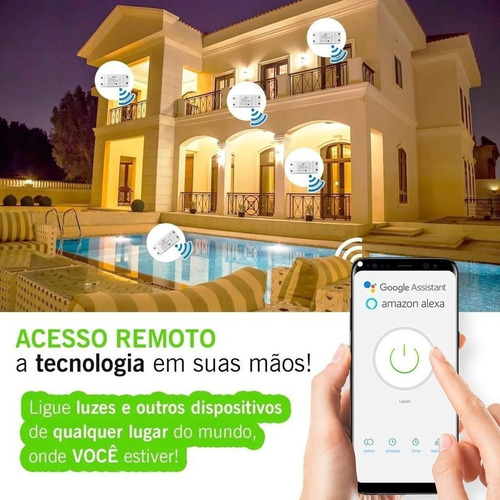 Interruptor Wifi Inteligente Automação Alexa Intelbras