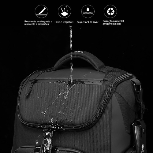Mochila Para Computador De Viagem Masculina Impermeável