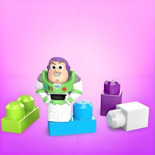 Cubeta Mega Bloks Buzz Lightyear, 25 unidades, Gwf92 Mattel