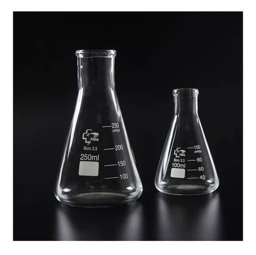 Erlenmeyer 250ml  Borosilicato 3.3