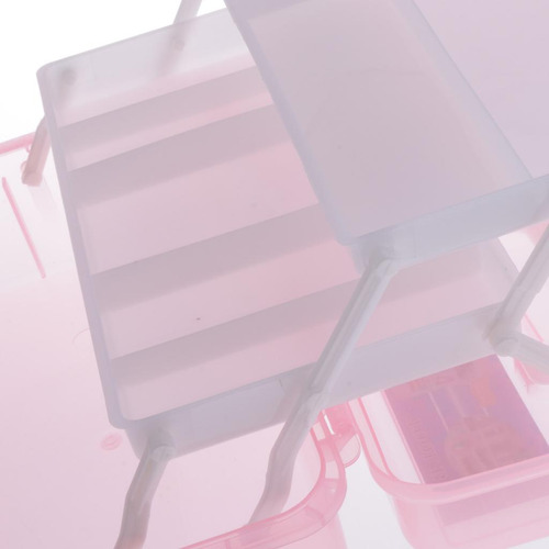 Grande De Ferramentas De Três Camadas Do Agregado Rosa.