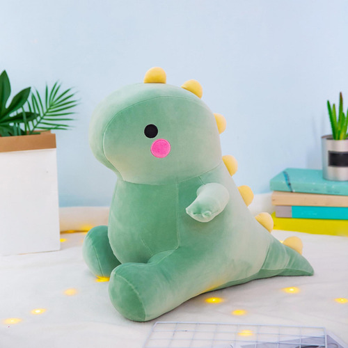 Lovely Soft Cartoon Dinosaur Verde 35cm Como Se Describe