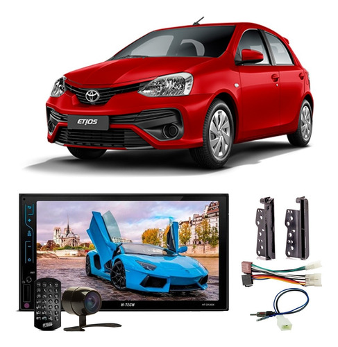 Multimídia 2 Din Etios 2018 A 2021 Mp5 Ht-3120x Touch Bt Usb