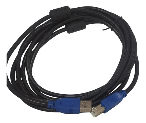 Cable Usb A Impresora 3mts. 2filtros Plateado Pc Printer