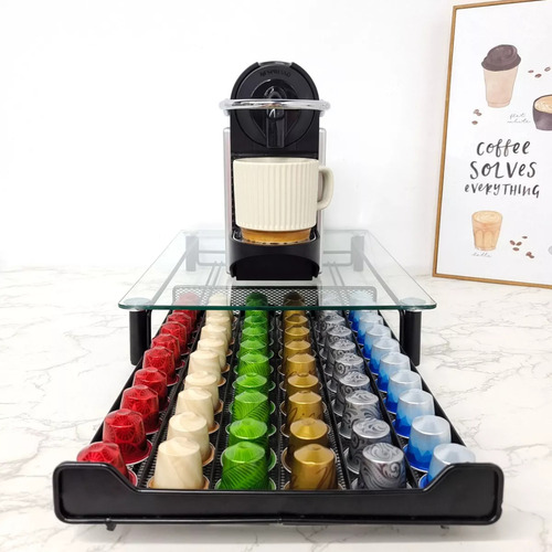 Porta Cápsulas Vidrio Para Café Nespresso 60 Unidades