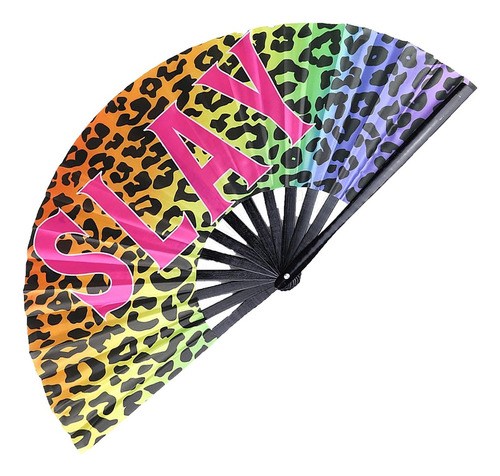 Pride Fans Slay Rave Fan - Ventilador De Mano Grande Loud C.