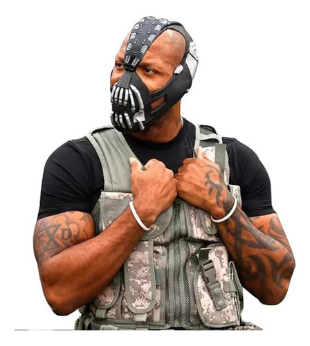 Bane Cabeza Para Adulto Disfraz The Dark Halloween Cosplay