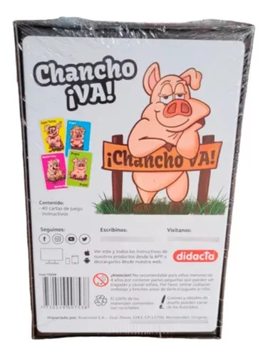 Juego Mesa Familiar Cartas Chancho Va Didacta Destreza