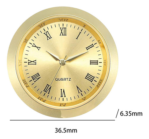 Inserto De Reloj Redondo, Reloj En Miniatura Para Oro