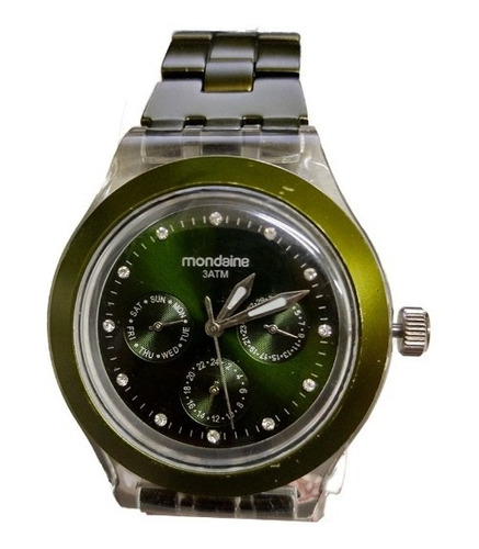 Relógio Mondaine 94147lpmepy7 De Vltrlne Cor da correia Verde