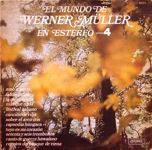 Werner Muller - El Mundo En Estereo - Lp Año 1974 - Orquesta