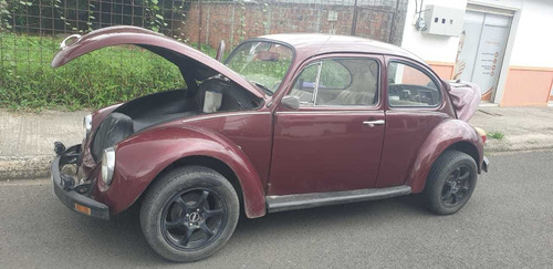 Volkswagen Escarabajo 1600cc Brasilero Color Concho De Vino