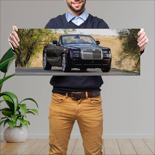 Cuadro 30x80cm Auto 2008 Rolls Royce Phantom Dro 3