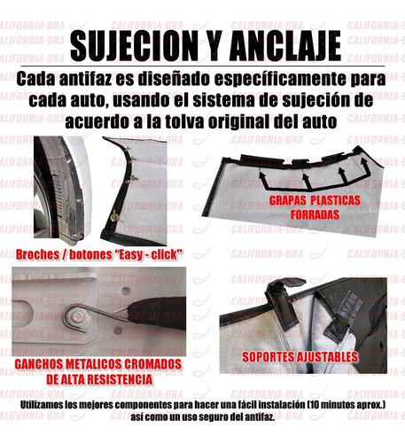 Imagen 6 de 8 de Antifaz Protector Premium California Bra Honda Civic 2004 05
